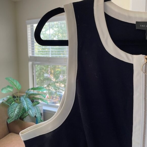 Limited Navy/White Sleeveless Front Zipper Dress Women’s 18W NWOT - Picture 5 of 13